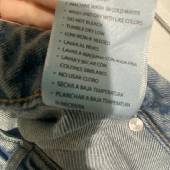 KanCan Estilo Jeans Womens Size 18 Light Wash Distressed Denim Straight Leg - Picture 8 of 14